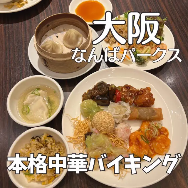 【大阪観光】なんばパークス✨食べ放題"中華ランチバイキング