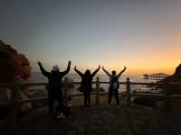 Sunset at Hac Sa Long Chao Kok Coastal Trail