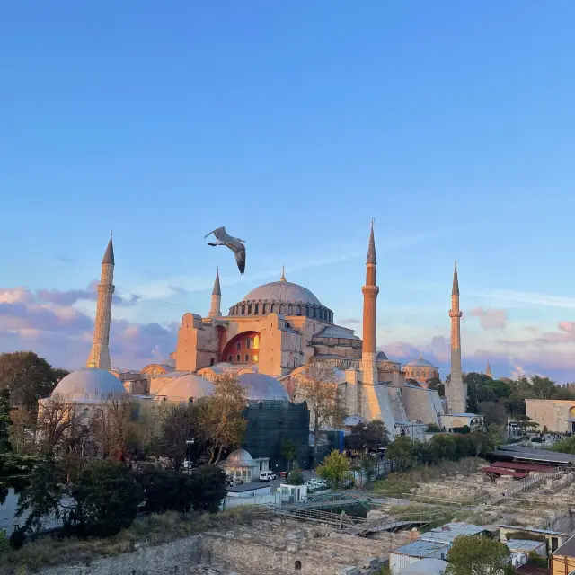 The beautiful architecture of Hagia Sophia