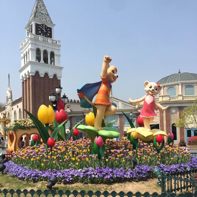 용인 봄마다 꽃 축제가 열리는 환상의 나라 에버랜드🎢🌷 [용인_에버랜드]