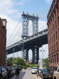 뉴욕의 유명한 다리의 포토명소: 맨해튼교, 브루클린교