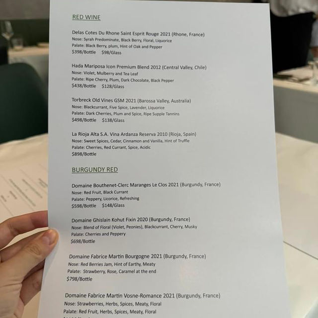 Fine dinner 