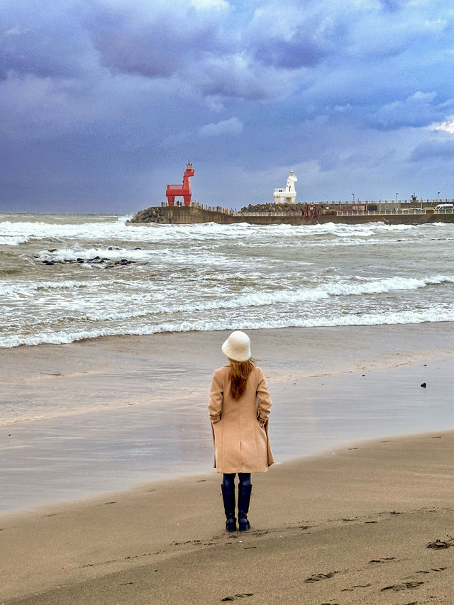 Charming beach at Jeju Island
