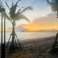 Serene Sunsets at Bangsaen Beach