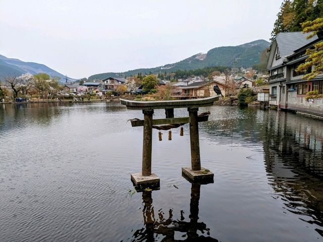 九州由布院人氣景點，仙霧夢幻的金鱗湖