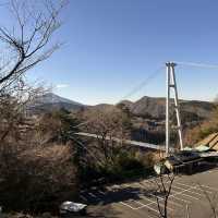 Talllest suspension walking bridge in Japan