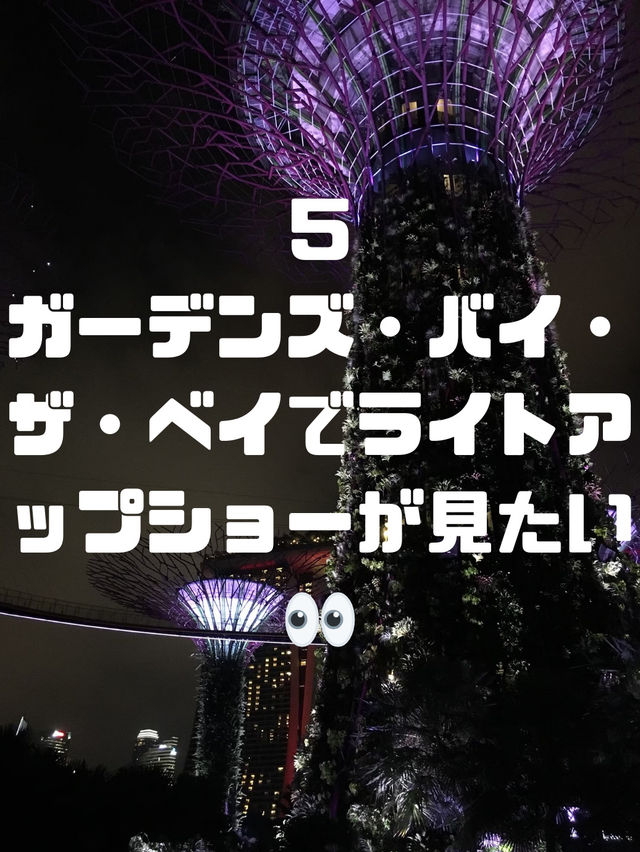 シンガポールでしたいこと🇸🇬