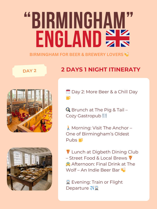 Birmingham 2 days itinerary 👏