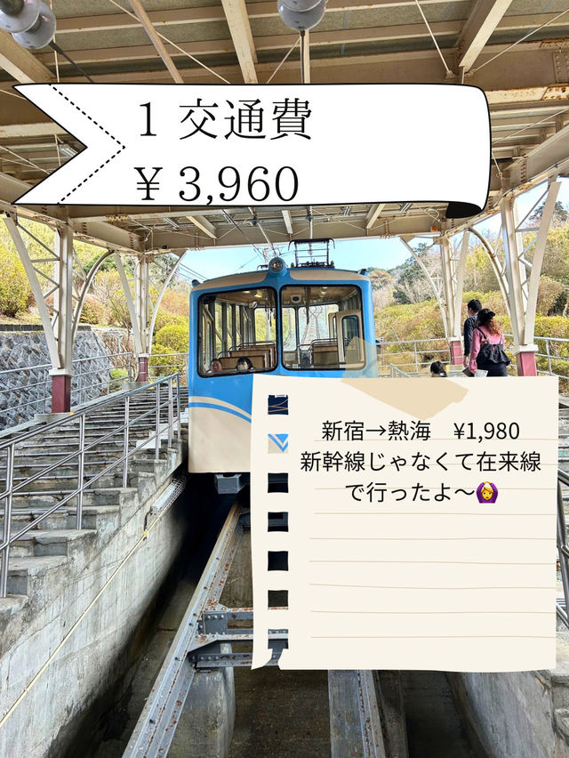 熱海1泊2日旅行費用全公開