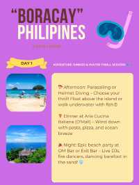 Boracay island itinerary 
