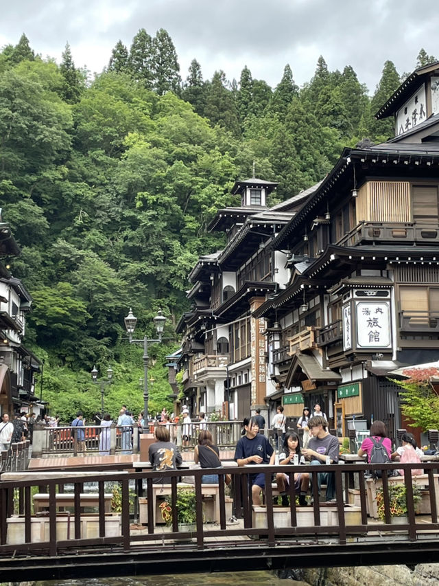 夏天的銀山溫泉也是很有特色的