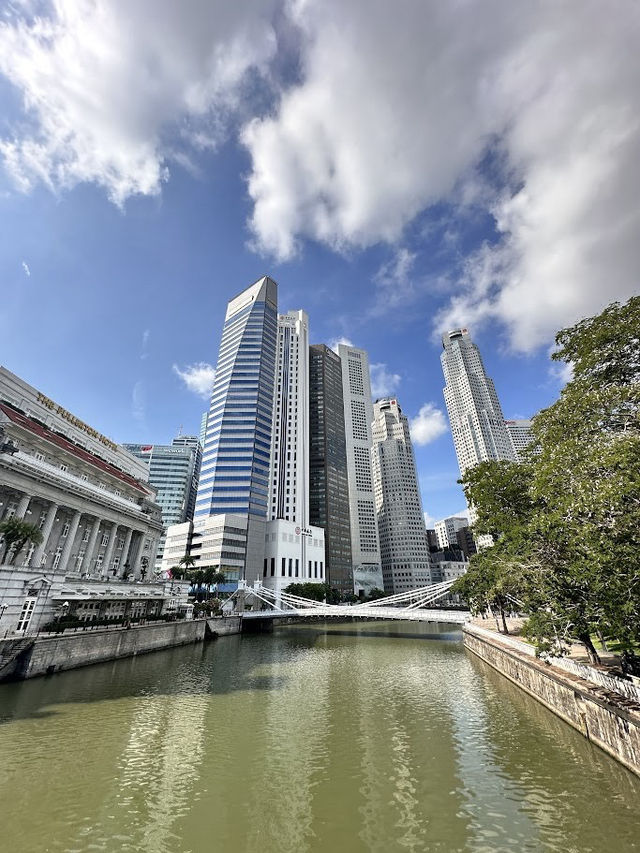 Anderson Bridge สะพานเหล็กสีขาว สิงคโปร์