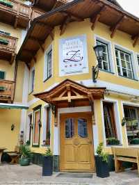 Postcard Stillness: Wandering Past Hotel Zimmerbräu in St. Wolfgang