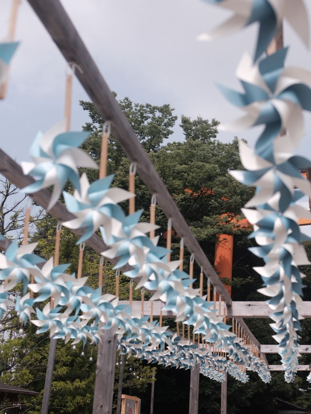 Wind chimes and Pinwheels
