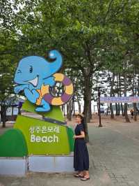 한적하게 해수욕하기 좋은 상주은모래비치🏖