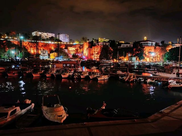 Night Stroll at Antalya’s Old City Harbor