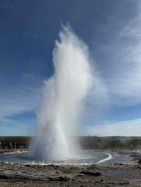 冰島自然美景 史托克間歇泉 玄武岩石柱