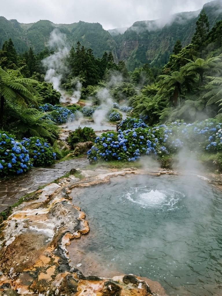 🌋 The Azores, PortugalLuxury Azores: Volcanic Lakes and Ocean Retreats 🇵🇹