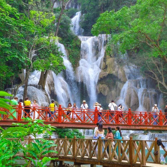 🏔️ น้ำตกตาดกวาง" หลวงพระบาง “🏝️🏔️
