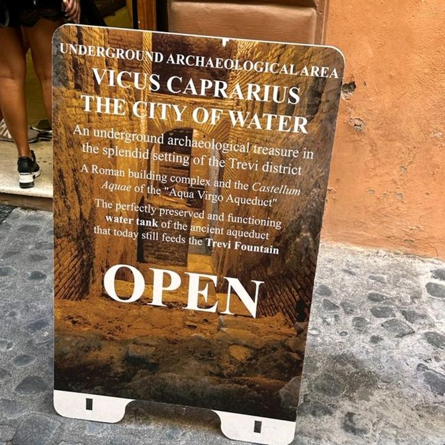 Near trevi fountain-see fountain interior 