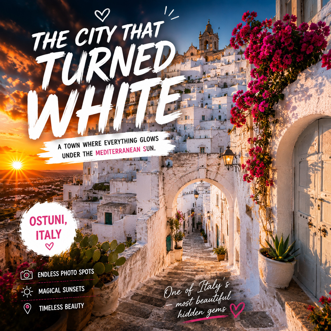 🤍 Ostuni: The White City of Italy