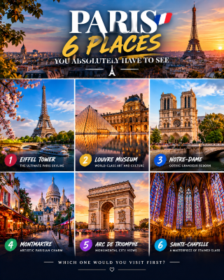 Paris 🇫🇷 — 6 PLACES YOU ABSOLUTELY HAVE TO SEE