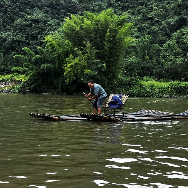Yulong river Bamboo rafting, Yangshuo 