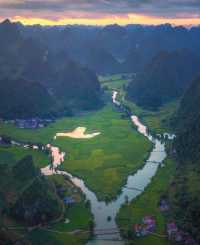 Rice terraces in Trung Khanh