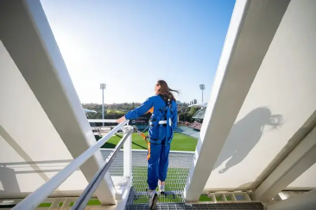 Step into the stadium (or even climb it)