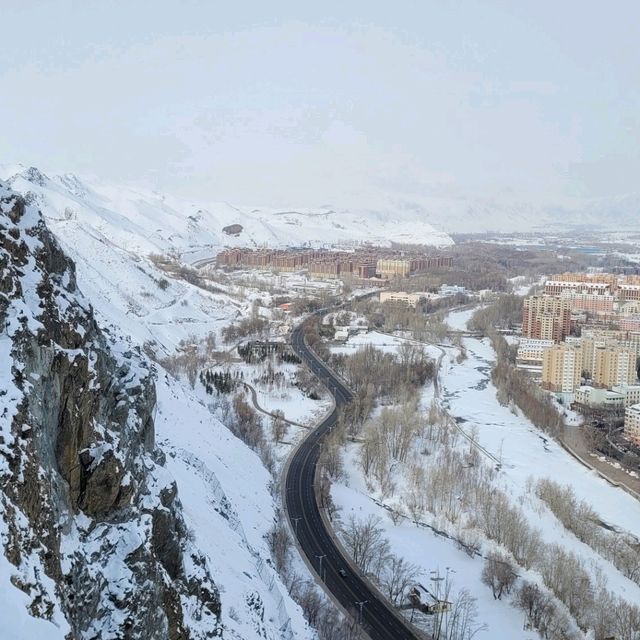 Hiking to a mountain in Altay city (west)