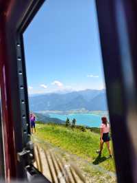 沃爾夫岡體驗百年蒸汽火車，登頂阿爾卑斯山脈