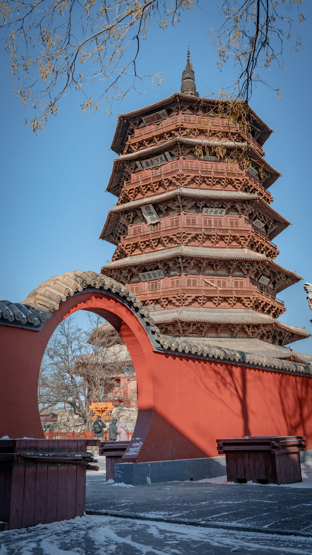 山西旅遊，釋迦塔拍照打卡攻略！這裡的歷史文化悠久