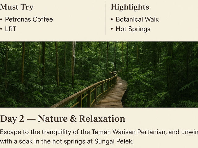 ๐ฒ๐พ SEPANG 2-DAY ITINERARY where you can experience the Getaway From Kuala Lumpur! ๐ฒ๐พ SEPANG 2-DAY ITINERARY where you can experience the Getaway From Kuala Lumpur!