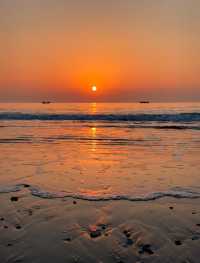 青島5:00AM……鹹蛋黃日出浪漫哭了