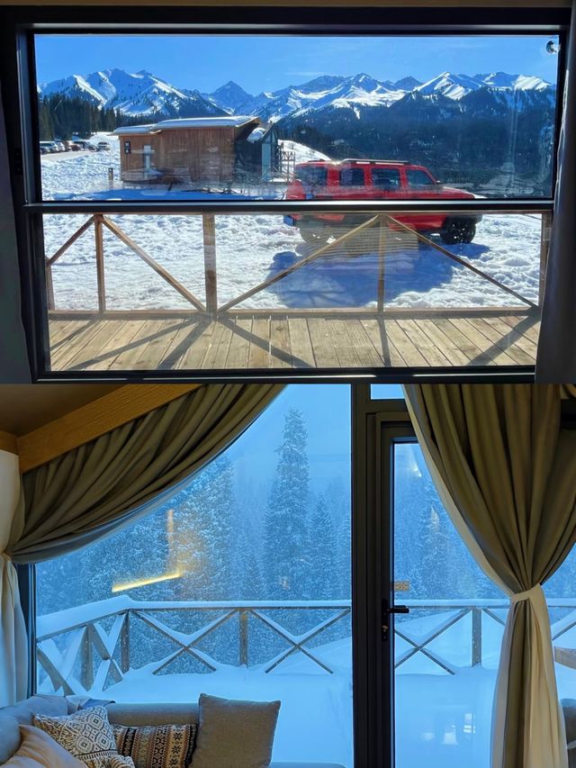 伊犁庫爾德寧1900米雪山營地封神！360°雪山環繞