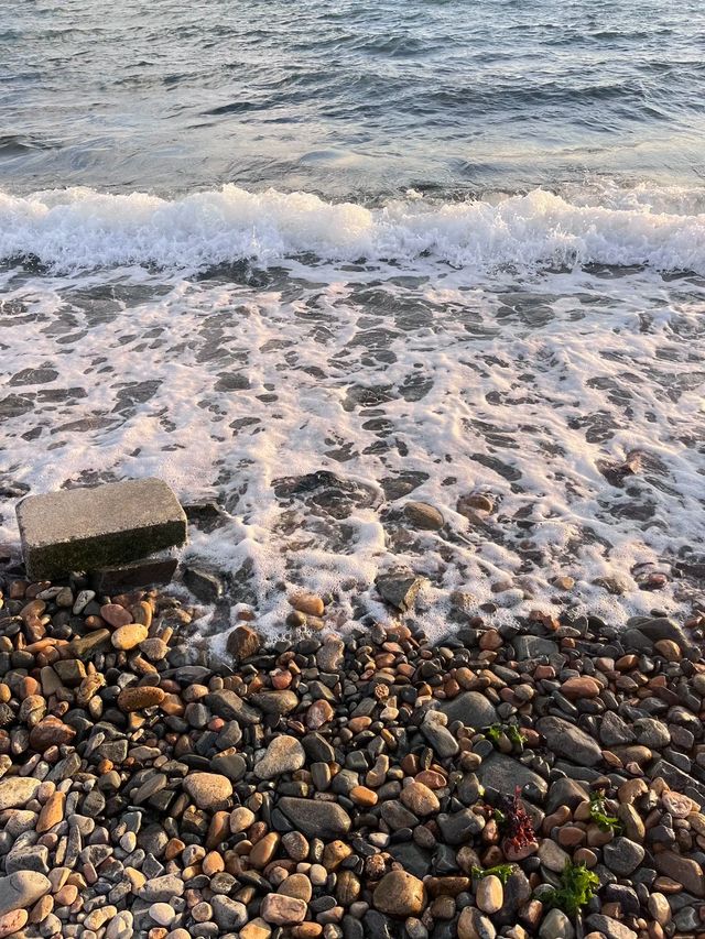 冬日銀沙灘絕美日出