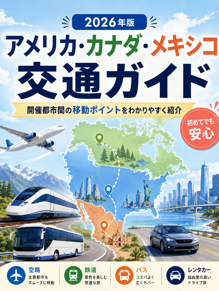 2026年サッカーの国際大会 観戦・交通完全ガイド｜各開催都市のアクセス・交通特典まとめ