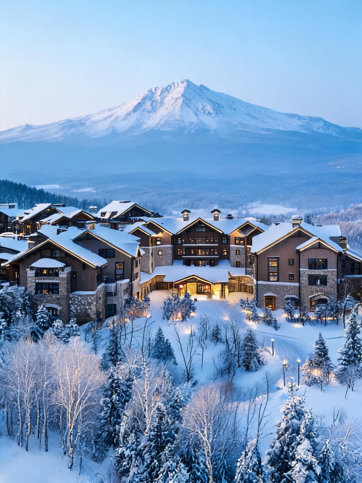 在長白山住進雪林民宿，推窗就是霧凇太絕了