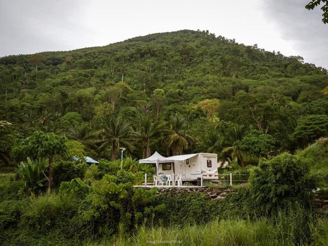 นอนรถบ้าน บรรยากาศดีๆที่สวนละไม🌿