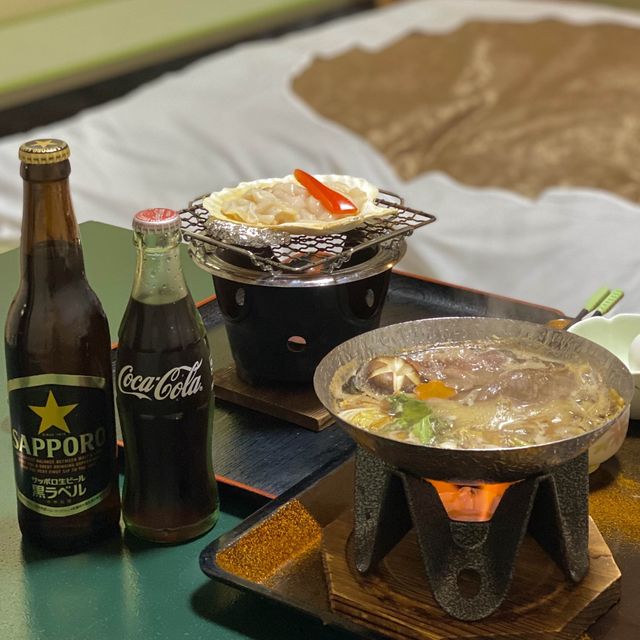 노보리베츠 온천마을 전통료칸 가이세키먹고 온천♨️