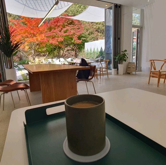 剛泉山非常推薦的 Cafe🤩 有楓葉位
