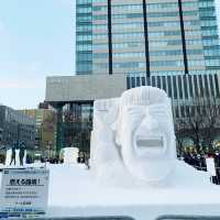 札幌　札幌観光　2023さっぽろ雪まつり　さっぽろテレビ塔とのコラボが素晴らしい