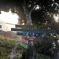 Hiking at Bukit Belacon Lahad Datu