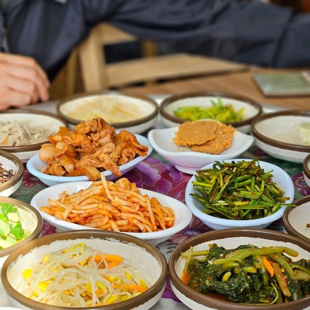 광주 무등산 관광 후 보리밥 한상🥗