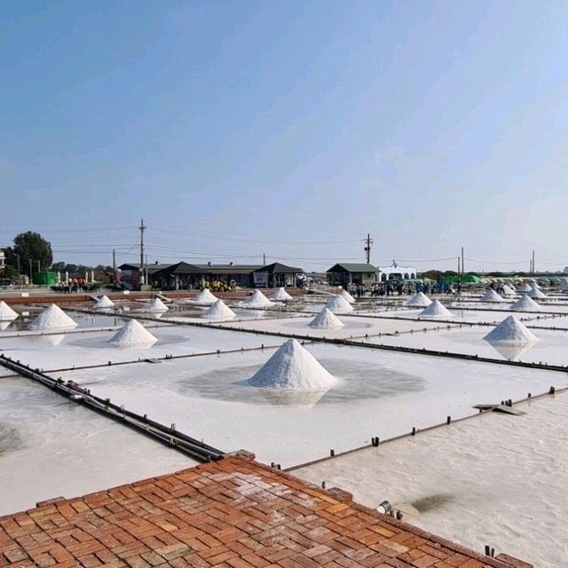 Pretty salt fields in Tainan