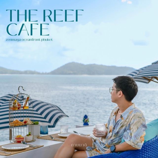 THE REEF คาเฟ่สีฟ้าขาวฟีลซานโตรินี