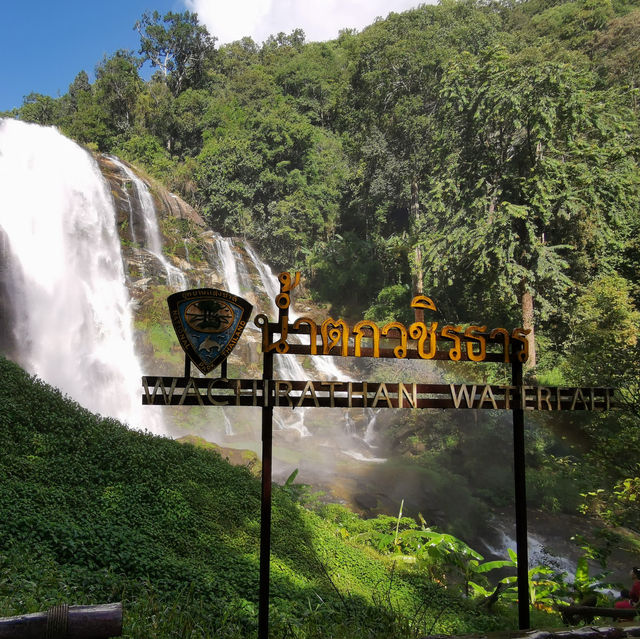 Popular waterfall in Chiang Mai