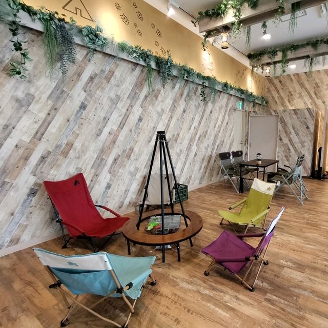 大阪オススメスポット✨カフェでキャンプしちゃう✨