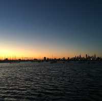 Golden Horizons: St Kilda Beach at Sunset