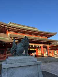 【浜松 冬の旅】 青銅製で最大級の狛犬 家康ゆかりの神社
